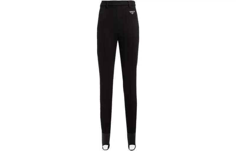 PRADA Casual Pants Women's Black Moderate Slim Fit Pants