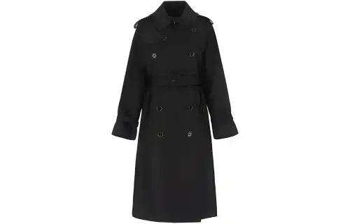 PRADA Double-Breasted Belted Long Sleeved Coat
