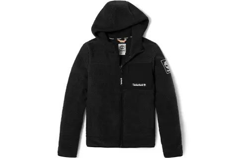 Timberland Velvet Jackets Women's Black Hooded Thickened