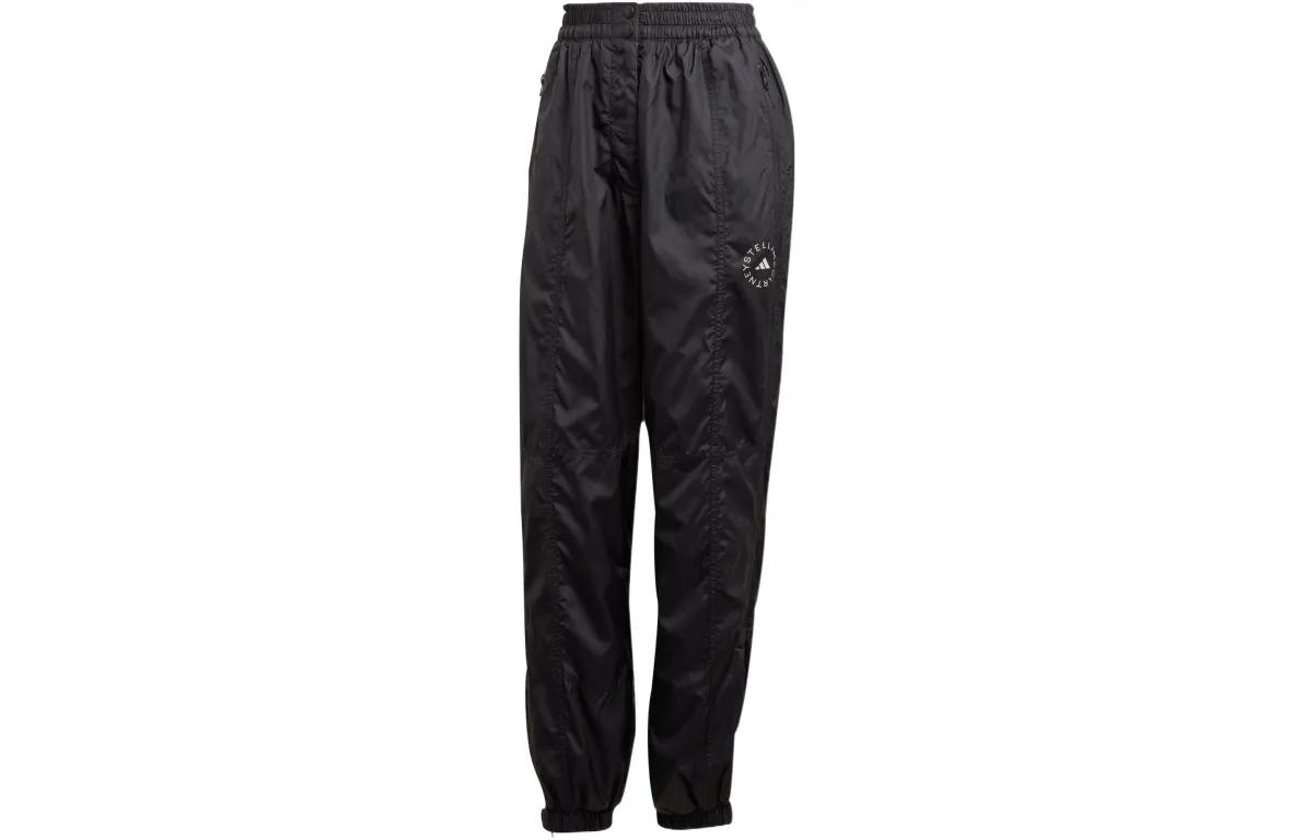 Adidas Knitted Sweatpants Women's Black Moderate Cuffed Pants