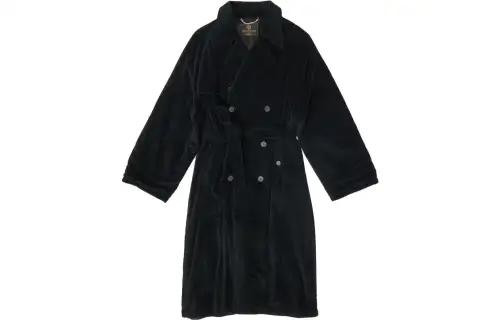 Balenciaga Trench Coats Women's Black Lapel Moderate
