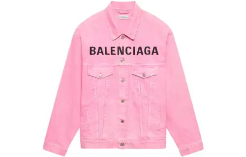 Balenciaga Denim Jacket Women's Pink