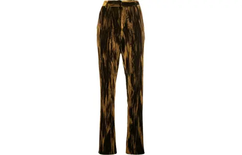 Saint Laurent velvet straight-leg trousers