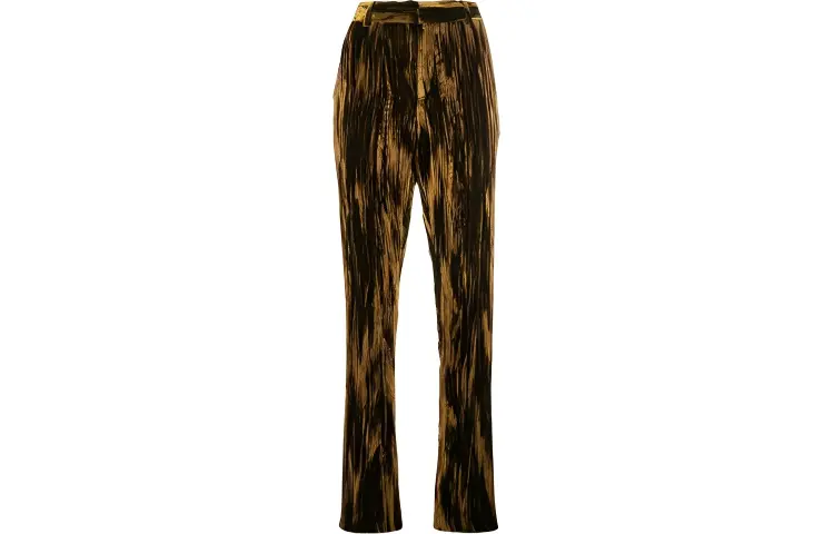 Saint Laurent velvet straight-leg trousers