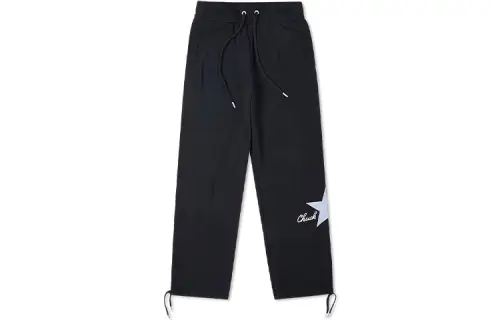 Converse Summer Fun Knitted Sweatpants Women's Black Moderate Straight Fit Pants