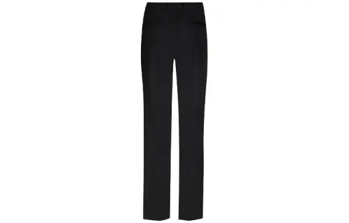 Loro Piana Knitted Sweatpants Women's Black Moderate Straight Fit Pants