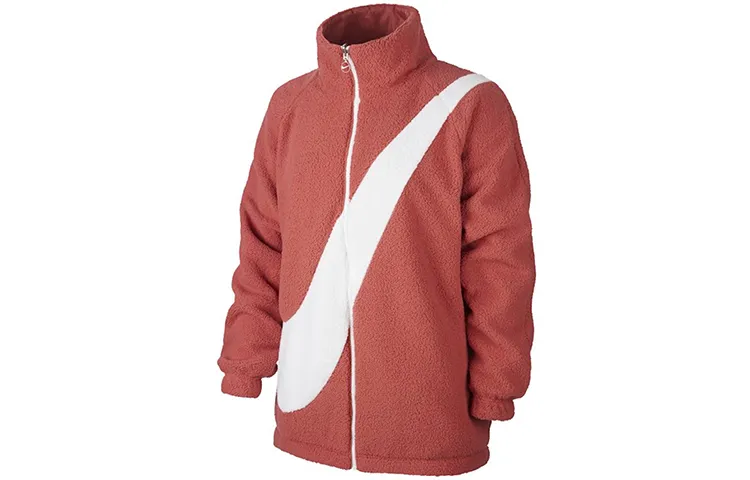Nike Women'ss Reversible Swoosh Jacket Light Redwood/White