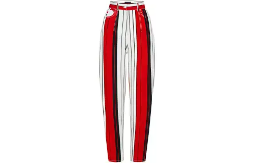 LOUIS VUITTON Casual Pants Women's Red