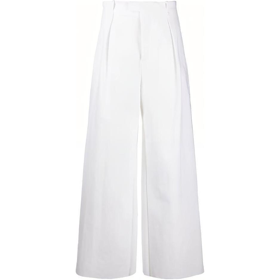 Женские штаны Bottega Veneta Wide Pants (белые)