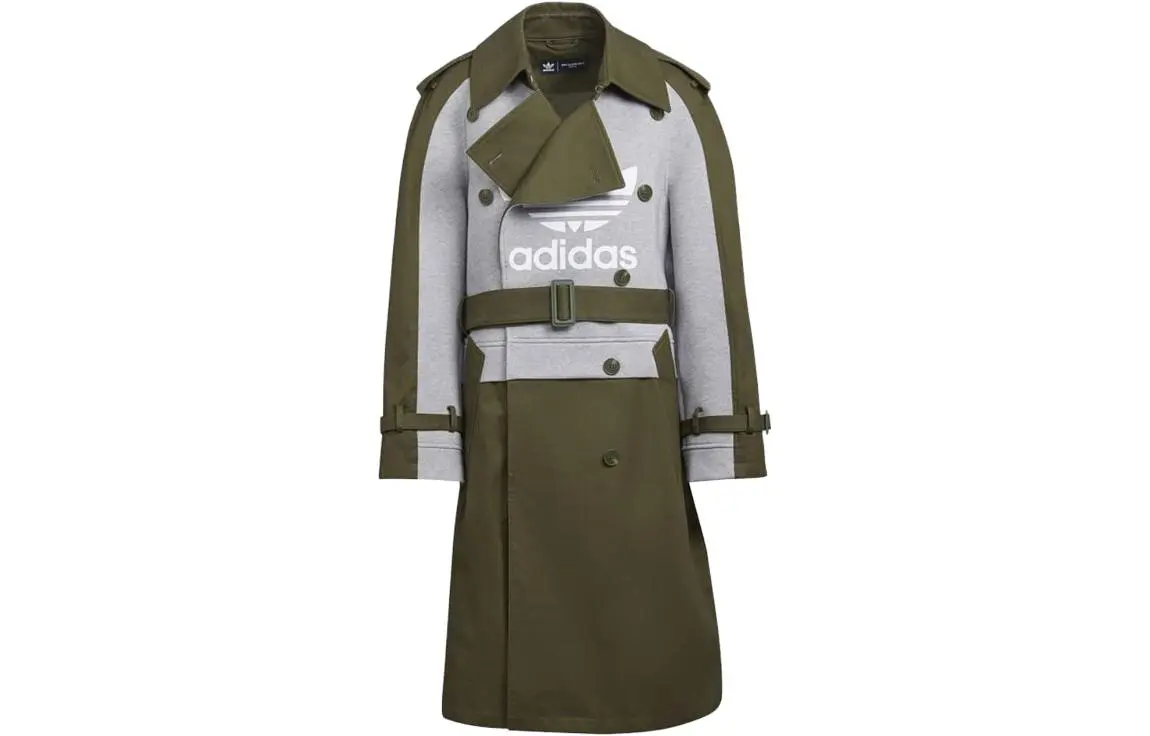 adidas originals Women's Logo Trench Coat Brown