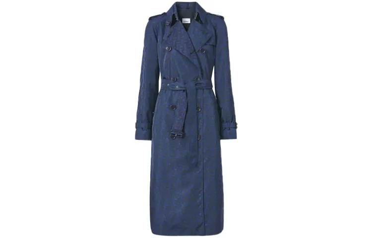 Burberry Trench Coat Women's Blue