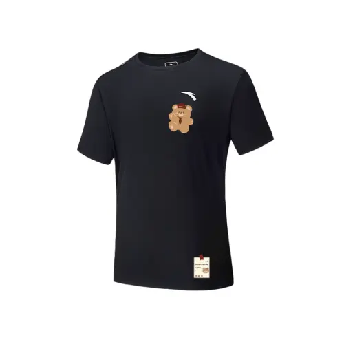 Anta Variety Training Collection T Shirt Unisex Basic Black 6