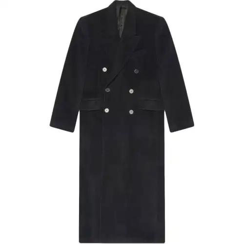 Balenciaga Velvet feel Coat Women's Black
