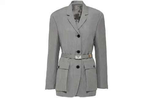 Prada single-breasted belted blazer