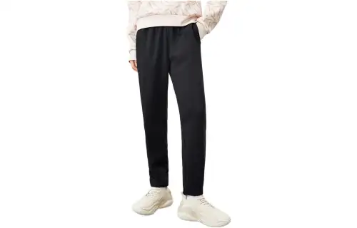 Anta Straight Fit Pants Moderate Casual Pants All Women's Basic Black