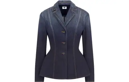 DIOR FW23 Denim Jacket Women's Blue