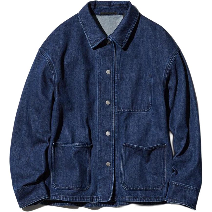 UNIQLO Uniqlo, denim long-sleeve, dark blue jacket