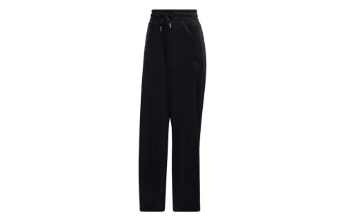 Adidas Originals Knitted Sweatpants Women's Black Moderate Straight Fit Pants