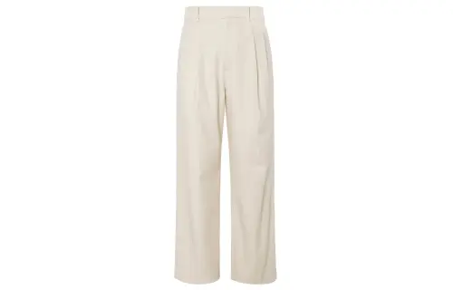 UNIQLO Knitted Sweatpants Women's Cream Moderate Wide Leg Pants