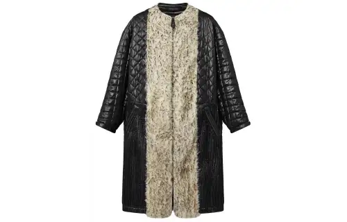 LOUIS VUITTON Coat Women's Black