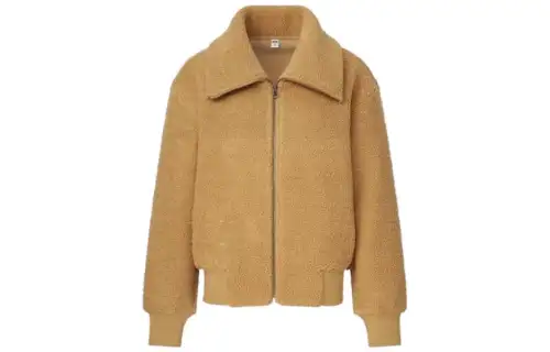 UNIQLO Velvet feel Coat Women's Earth Yellow