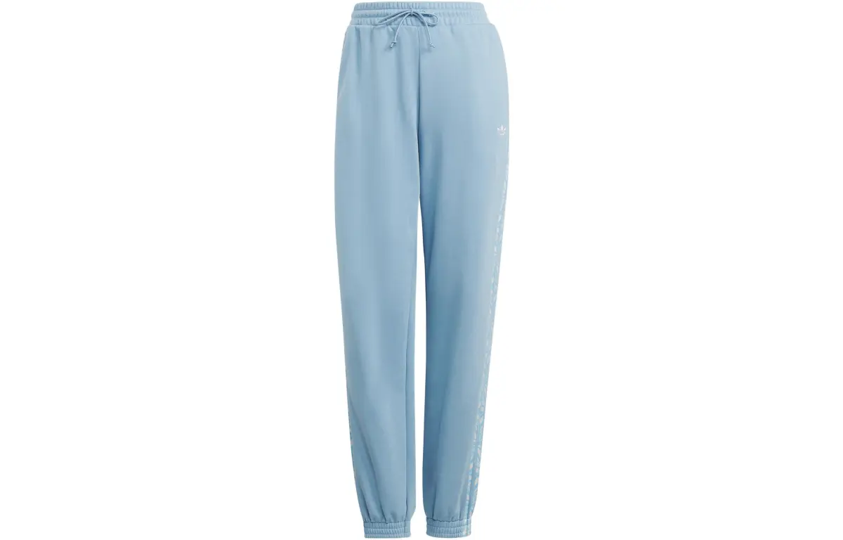 Adidas Originals ABSTRACT ANIMAL Knitted Sweatpants Women's Sky Blue