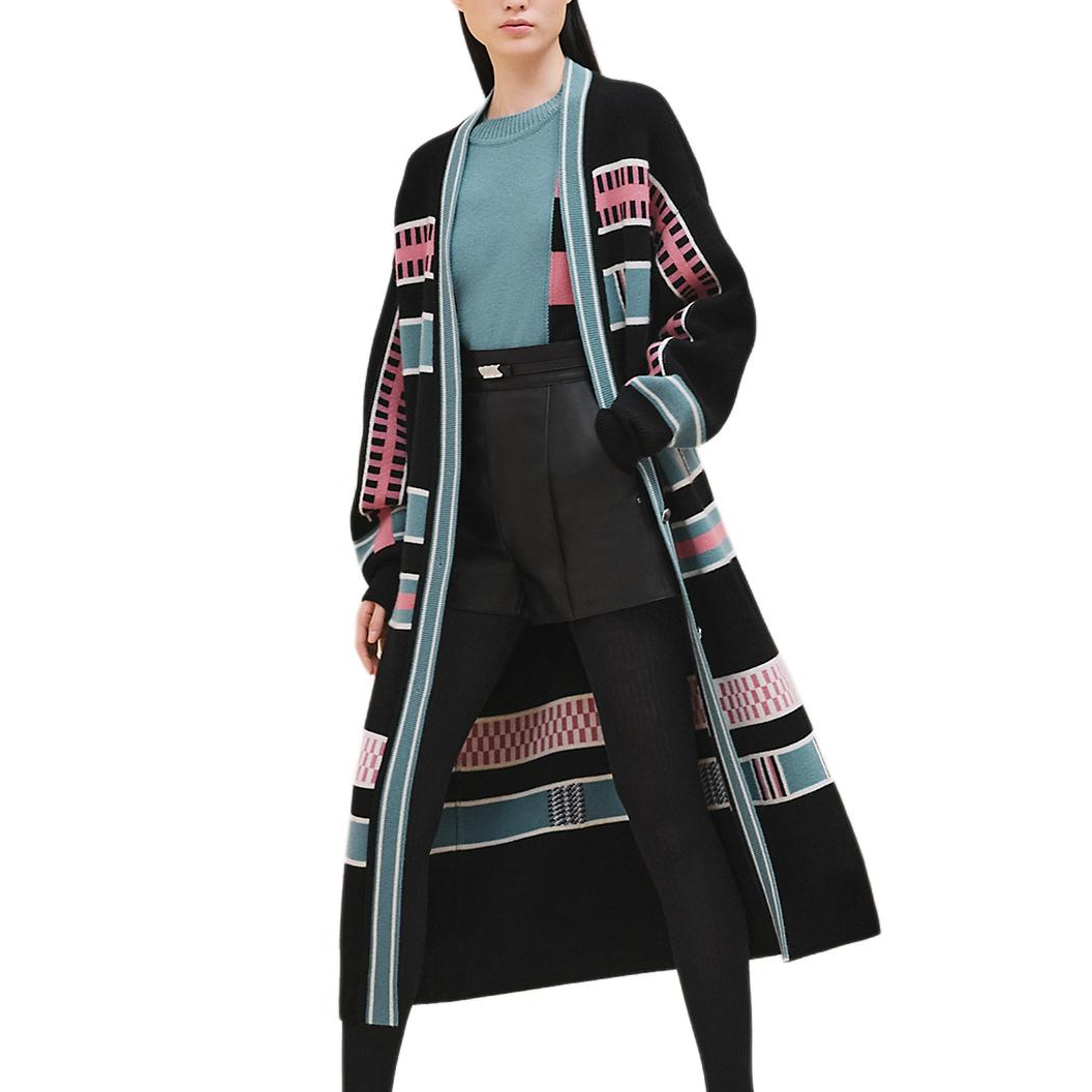 Женский кардиган Hermes FW24 (черный)