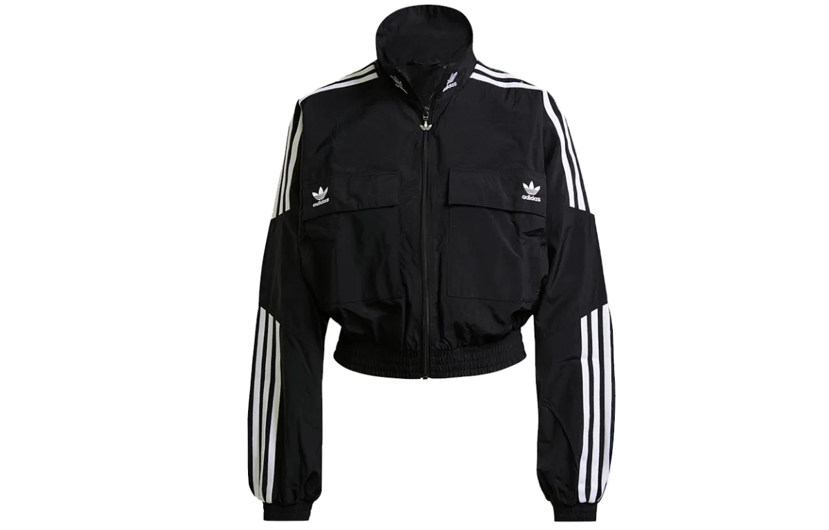 adidas originals Women's Adicolor Classics Disrupted Icon Track Top Black