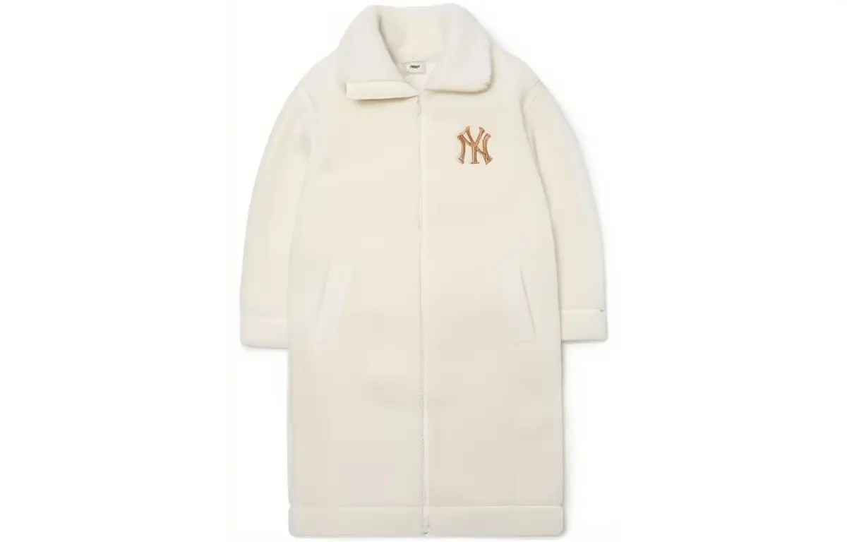 MLB Cropped Coats Women's White Lapel Moderate