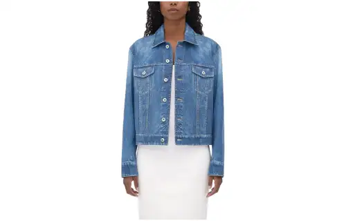 Bottega Veneta FW22 Denim Jacket Women's Blue