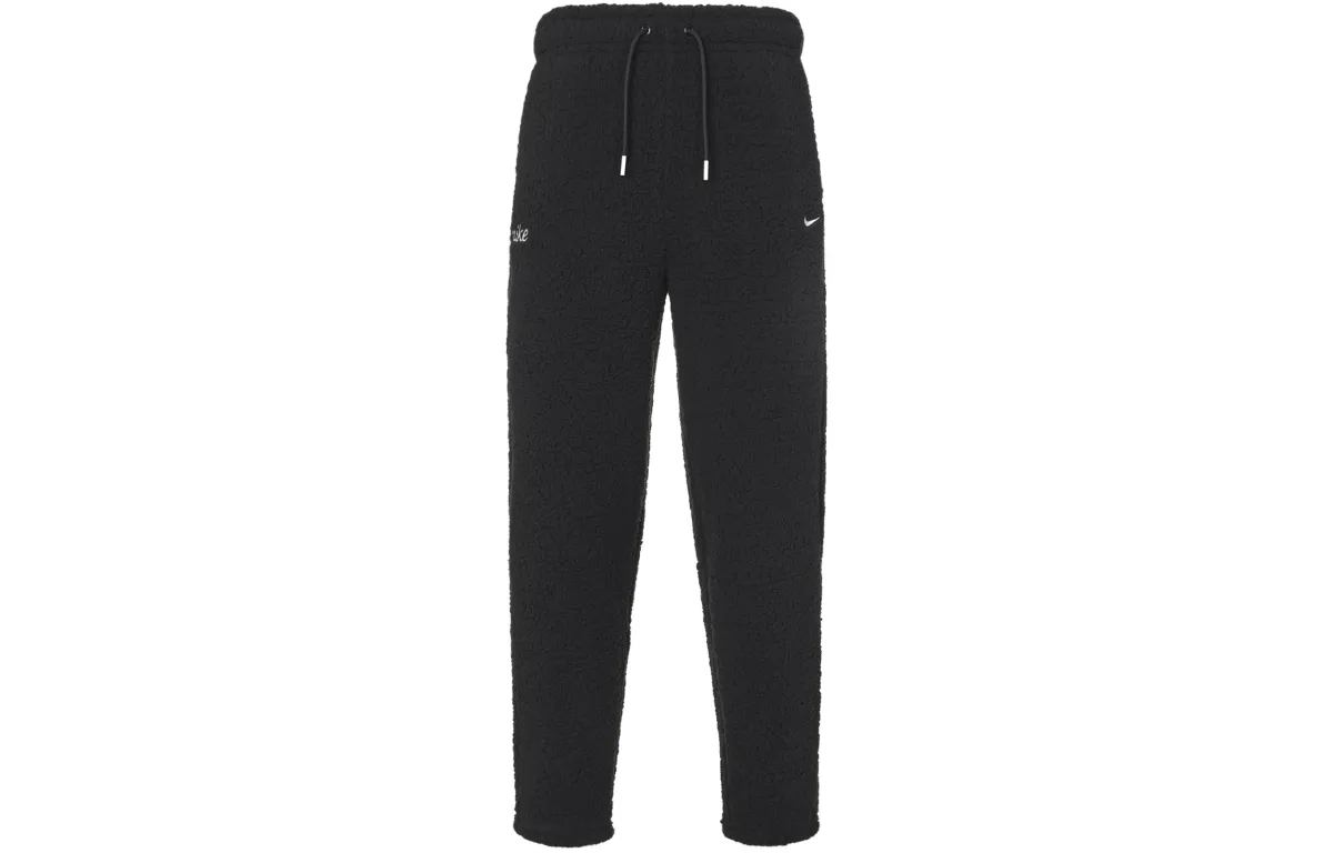 Nike Knitted Sweatpants Women's Black Moderate Straight Fit Pants