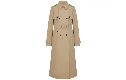 DIOR Trench Coats Women's Beige Lapel Moderate Other