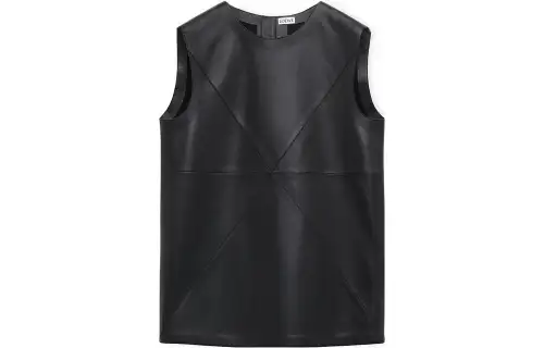 LOEWE Vests Women's Black Crew Neck Moderate Other
