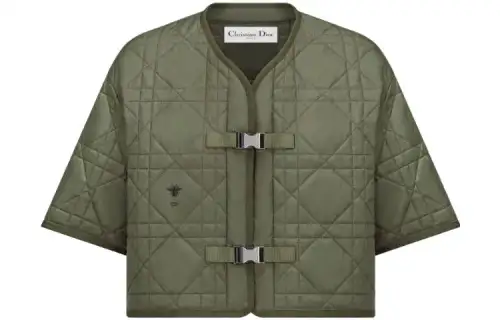 DIOR Vests Women's Green V Neck Moderate Other