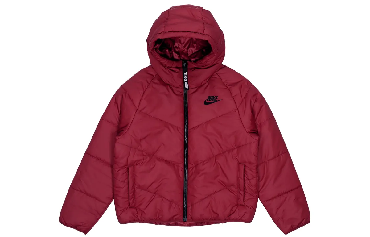 Nike Puffer Jacket Winter Women's Red
