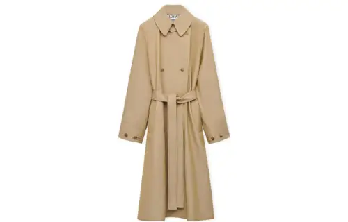 LOEWE Trench Coats Women's Caramel