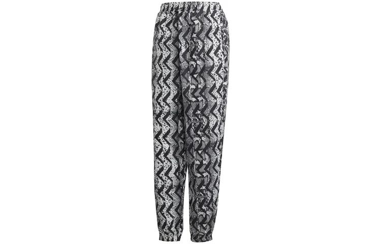 Adidas Originals Knitted Sweatpants Women's Black Moderate Cuffed Pants
