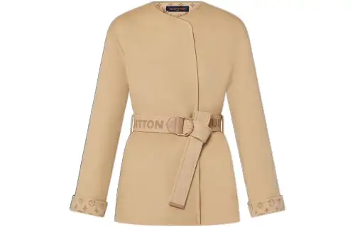 LOUIS VUITTON Coat Women's Camel
