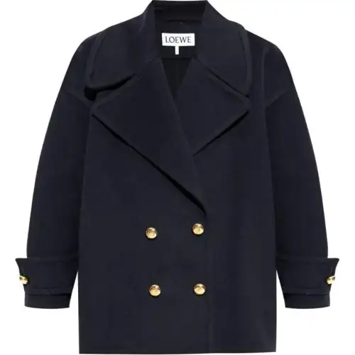 Loewe Pebble wool peacoat