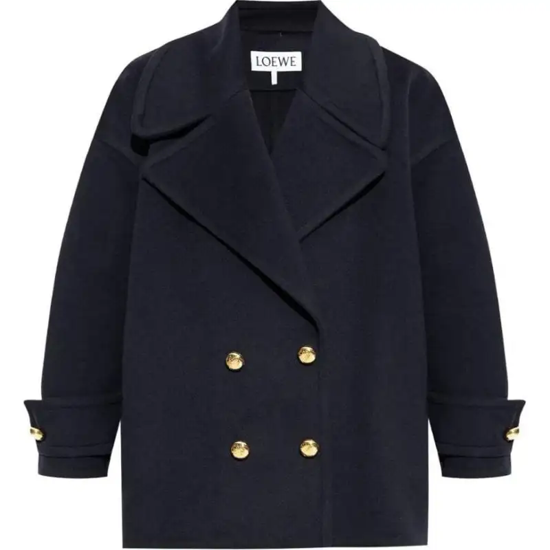 Loewe Pebble wool peacoat