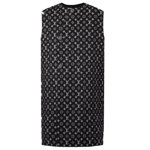 LOUIS VUITTON Reversible Sleeveless Double Face Coat