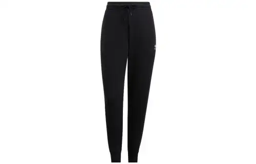 Adidas Originals Knitted Sweatpants Women's Black Moderate Cuffed Pants