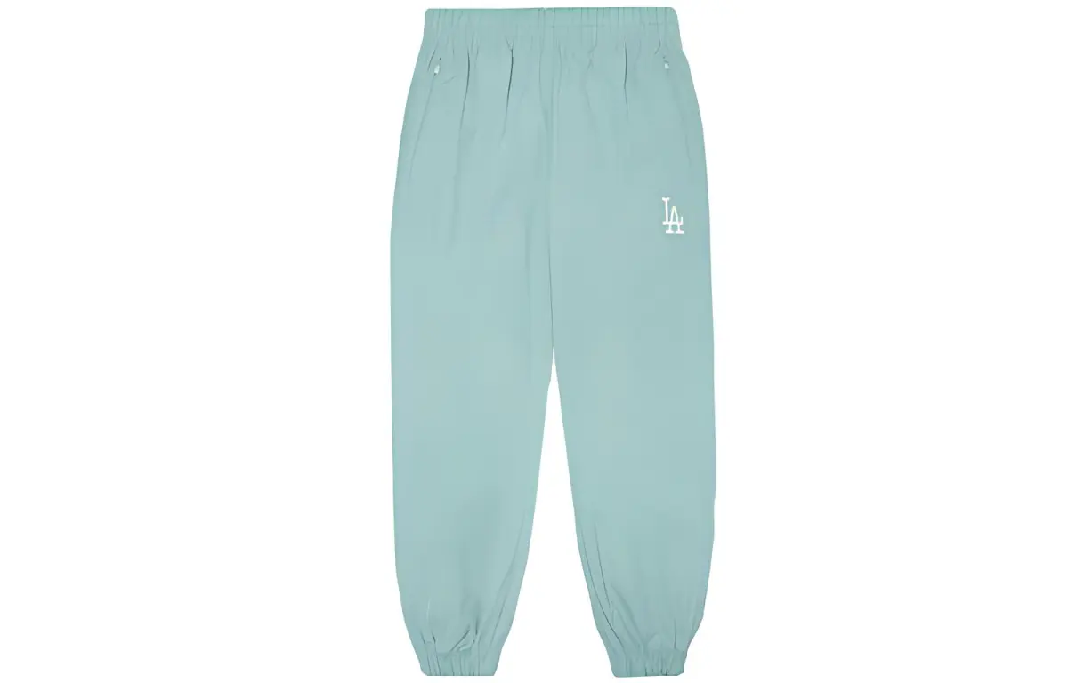 MLB Basic Logo FW22 Knitted Sweatpants Women's Light Blue