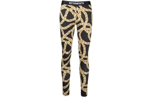 Vetements Leggings Women's Black Moderate