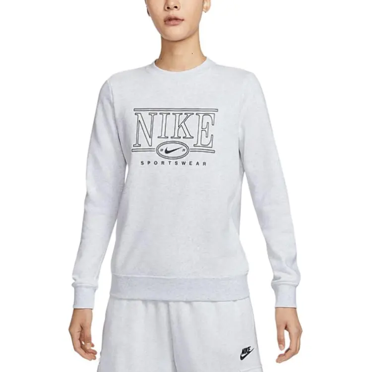 Nike Sweatshirt Women's White Gray