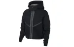 Nike Cropped Coats Women's Black Hooded Moderate