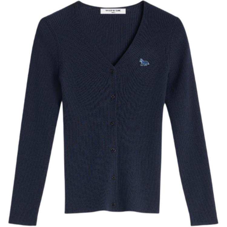 Женский джемпер Maison Kitsune SS25 (темно-синий)