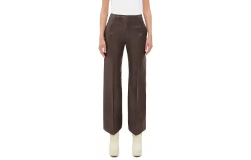 Bottega Veneta SS23 Knitted Sweatpants Women's Dark Brown