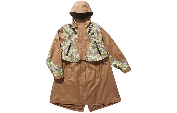 THE NORTH FACE Urban Exploration Outdoor Hiking Waterproof And Windproof Windbreaker Jacket Women's Brown