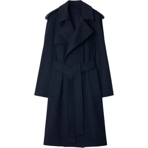 Burberry notched-lapel cashmere coat